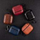Wireless Earphone Leather Shockproof Protective Case for AirPods 3(Brown)