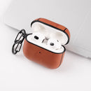 Wireless Earphone Leather Shockproof Protective Case for AirPods 3(Brown)