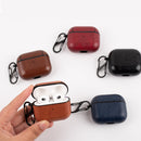 Wireless Earphone Leather Shockproof Protective Case for AirPods 3(Brown)