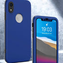 360 Degrees Full Package PC + TPU Combination Case For iPhone XR(Red+Black)