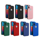 360 Degrees Full Package PC + TPU Combination Case For iPhone XR(Red+Black)