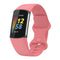 For Fitbit Charge 5 Silicone Watch Band, Size:S(Red)