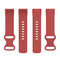 For Fitbit Charge 5 Silicone Watch Band, Size:S(Official Red)