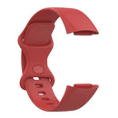 For Fitbit Charge 5 Silicone Watch Band, Size:S(Official Red)