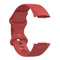 For Fitbit Charge 5 Silicone Watch Band, Size:S(Official Red)