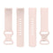 For Fitbit Charge 5 Silicone Watch Band, Size:S(Sand Pink)