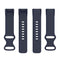 For Fitbit Charge 5 Silicone Watch Band, Size:S(Dark Blue)