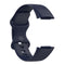For Fitbit Charge 5 Silicone Watch Band, Size:S(Dark Blue)