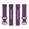 For Fitbit Charge 5 Silicone Watch Band, Size:S(Dark Purple)