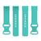 For Fitbit Charge 5 Silicone Watch Band, Size:S(Mint Green)