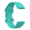 For Fitbit Charge 5 Silicone Watch Band, Size:S(Mint Green)