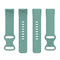 For Fitbit Charge 5 Silicone Watch Band, Size:S(Pine Needle Green)