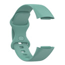 For Fitbit Charge 5 Silicone Watch Band, Size:S(Pine Needle Green)