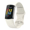 For Fitbit Charge 5 Silicone Watch Band, Size:S(Apricot)