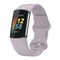 For Fitbit Charge 5 Silicone Watch Band, Size:S(Lavender Purple)