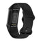 For Fitbit Charge 5 Silicone Watch Band, Size:S (Black)