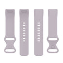 For Fitbit Charge 5 Silicone Watch Band, Size:L(Lavender Purple)