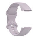 For Fitbit Charge 5 Silicone Watch Band, Size:L(Lavender Purple)