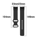 For Fitbit Charge 5 Silicone Watch Band, Size:L(Lavender Purple)