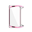 For Fitbit Charge 5 Full Coverage TPU Electroplating Protective Case Cover(Pink)