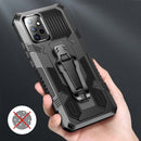 For Samsung Galaxy A03s 164mm Armor Warrior Shockproof PC + TPU Protective Case(Black)