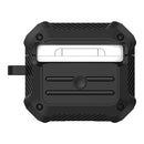 Wireless Earphones Shockproof Carbon Fiber Luggage TPU Protective Case For AirPods 3(Black)