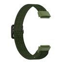 For Fitbit Luxe Adjustable Elastic Nylon Watch Band(Army Green)