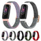For Fitbit Luxe Adjustable Elastic Nylon Watch Band(Black)