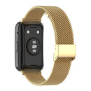 For Huawei Watch Fit Mesh Metal Watch Band(Gold)