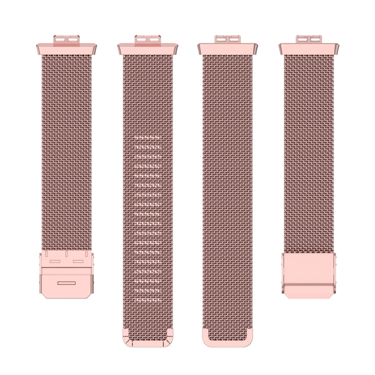 For Huawei Watch Fit Mesh Metal Watch Band(Rose Pink)
