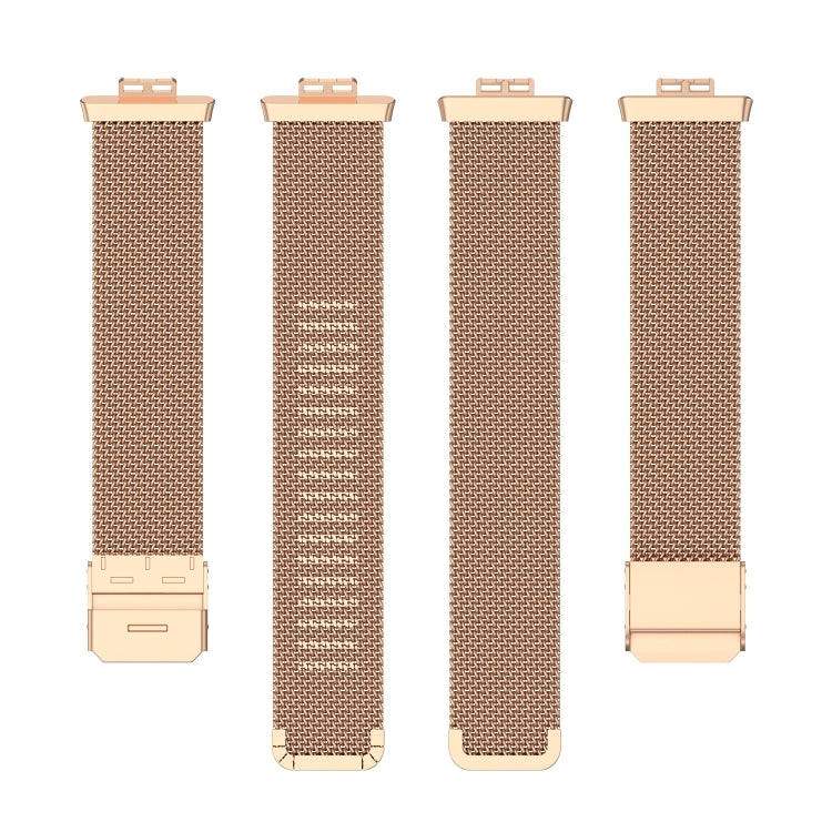 For Huawei Watch Fit Mesh Metal Watch Band(Rose Gold)