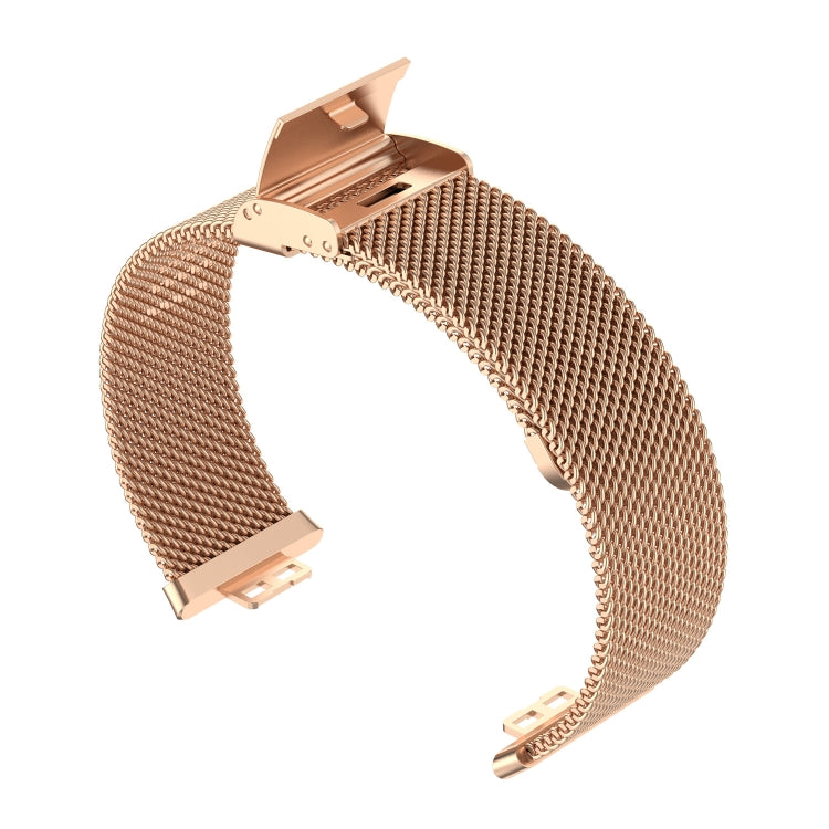 For Huawei Watch Fit Mesh Metal Watch Band(Rose Gold)