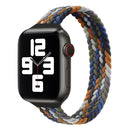 Small Waist Single Loop Nylon Braid Watch Band For Apple Watch Series 7 45mm / 6&SE&5&4 44mm / 3&2&1 42mm, Size:S 145mm(Cowboy Colorful)