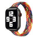 Small Waist Single Loop Nylon Braid Watch Band For Apple Watch Series 7 45mm / 6&SE&5&4 44mm / 3&2&1 42mm, Size:M 155mm(Colorful)