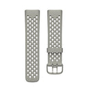 For Fitbit Charge 5 Silicone Hole Watch Band(Rock Grey)