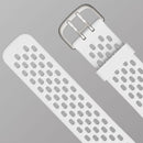 For Fitbit Charge 5 Silicone Hole Watch Band(White)