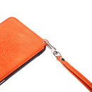 For Huawei P50 Mandala Embossed PU + TPU Magnetic Case with Card Slots & Holder & Lanyard(Orange)