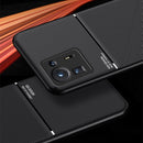 For Xiaomi Mi Mix 4 Classic Tilt Strip Grain Magnetic Shockproof PC + TPU Case(Dark Green)