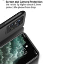 For Xiaomi Mi Mix 4 Classic Tilt Strip Grain Magnetic Shockproof PC + TPU Case(Dark Green)