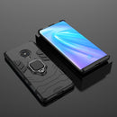 For Vivo NEX 3 / NEX 3 5G Shockproof PC + TPU Protective Case with Magnetic Ring Holder(Black)