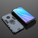 For Vivo NEX 3 / NEX 3 5G Shockproof PC + TPU Protective Case with Magnetic Ring Holder(Navy Blue)