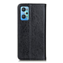 For OPPO Realme GT Neo2 Magnetic Crazy Horse Texture Horizontal Flip Leather Case with Holder & Card Slots & Wallet(Black)