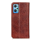 For OPPO Realme GT Neo2 Magnetic Crazy Horse Texture Horizontal Flip Leather Case with Holder & Card Slots & Wallet(Brown)