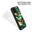 For Samsung Galaxy S20 FE Camouflage Clouds Embossed Skin Feel Silicone Shockproof Case(Black)