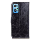 For OPPO Realme GT Neo2 Retro Crazy Horse Texture Horizontal Flip Leather Case with Holder & Card Slots & Photo Frame & Wallet(Black)