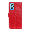 For OPPO Realme GT Neo2 Retro Crazy Horse Texture Horizontal Flip Leather Case with Holder & Card Slots & Photo Frame & Wallet(Red)