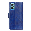 For OPPO Realme GT Neo2 Retro Crazy Horse Texture Horizontal Flip Leather Case with Holder & Card Slots & Photo Frame & Wallet(Blue)