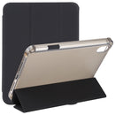 TPU Transparent Back Cover Horizontal Flip Leather Tablet Case with Three-folding Holder & Pen Slot For iPad mini 6(Black)