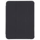 TPU Transparent Back Cover Horizontal Flip Leather Tablet Case with Three-folding Holder & Pen Slot For iPad mini 6(Black)