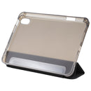 TPU Transparent Back Cover Horizontal Flip Leather Tablet Case with Three-folding Holder & Pen Slot For iPad mini 6(Black)